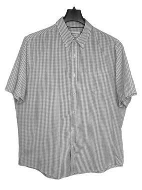 Croft & Barrow Easy Care L Men’s Shirt Sleeve Button Down Shirt Causal In Grays